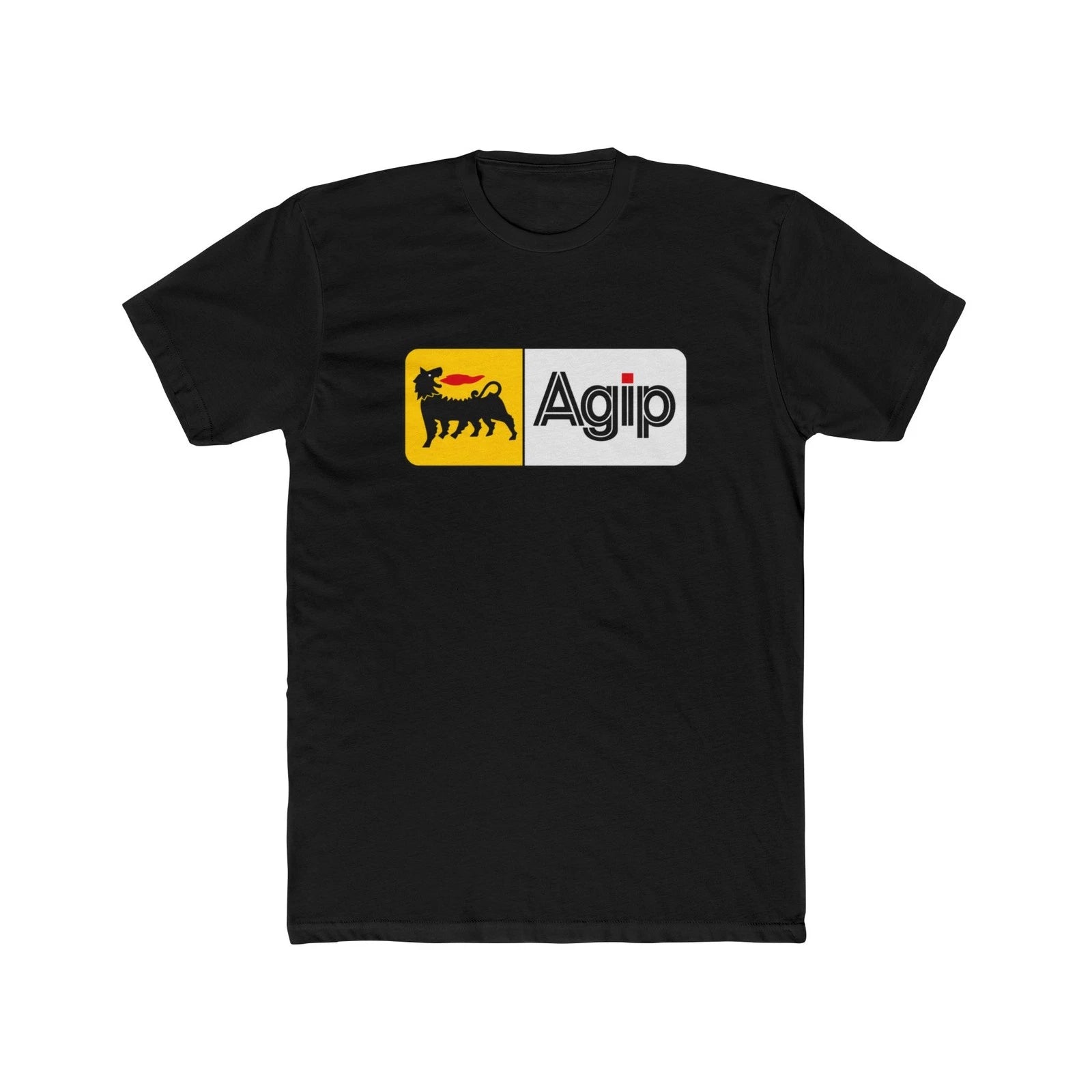 AGIP Rectangle Logo T-Shirt | Classic Italian Racing Automotive  Travel  V2