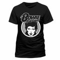 Official David Bowie Diamond Dogs Face Logo Mens Black T Shirt David Bowie Tee