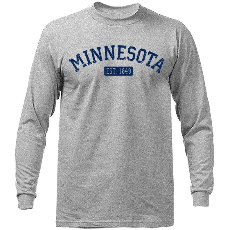 State of Minnesota MN Est. 1849 Long Sleeve T-Shirt