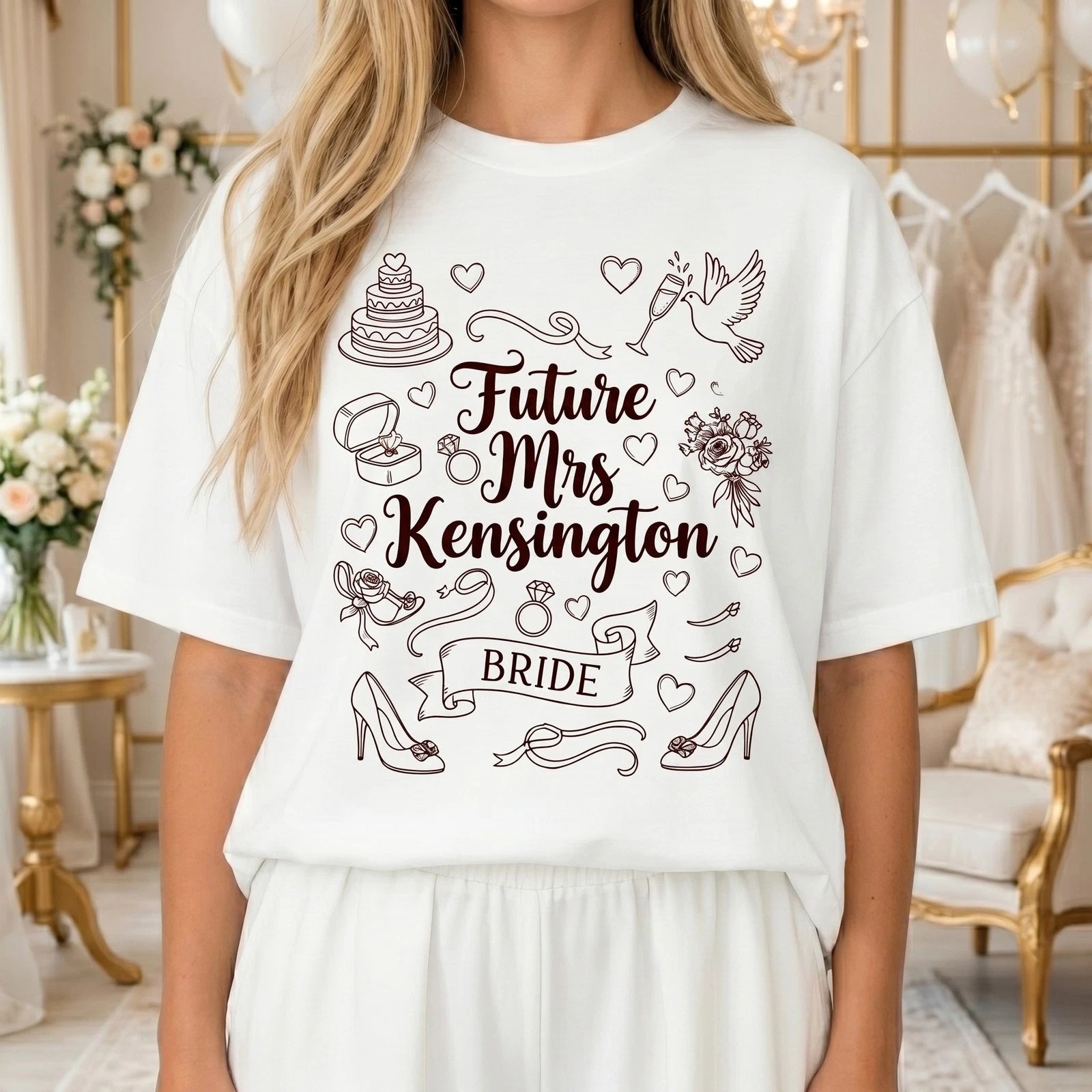 Personalized Future Mrs Shirt Custom Bride To Be Tee Bridal Shower Gift