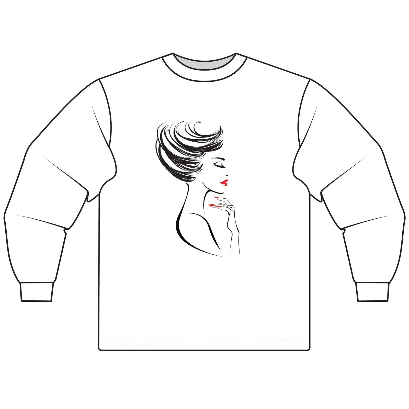 Chic Fashionista Long Sleeve T-Shirt, Casual Wear, Gift for Her, Stylish Top,