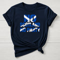 No Scotland No Party Football T-Shirt :  World Cup Design, Gildan Softstyle