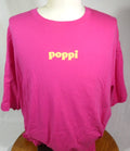 Poppi Pink Logo Sparkling Soda Healthy Snack Employee T Shirt XXL Promo