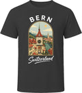 Bern Switzerland Old Town Clock Tower Vacation Poster Souvenir T-Shirt
