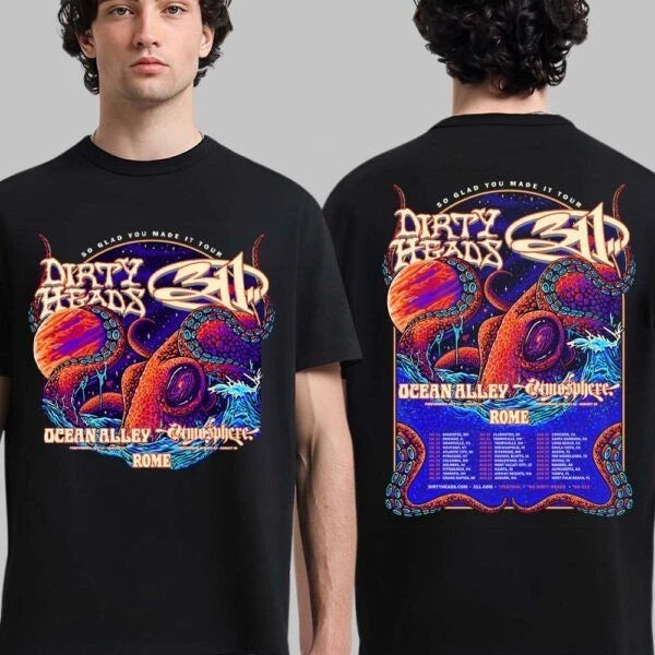 Dirty Heads With 311 Ocean Alley Atmosphere ROME Tour North America 2026 T-Shirt