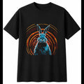 Graphic Lop Rabbit Sunbeams Cute Mens T-Shirt Black 100% Cotton Adorable Unisex