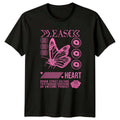 Pleased Heart Urban Street Culture Womens T-Shirt Streetwear Gift For Her