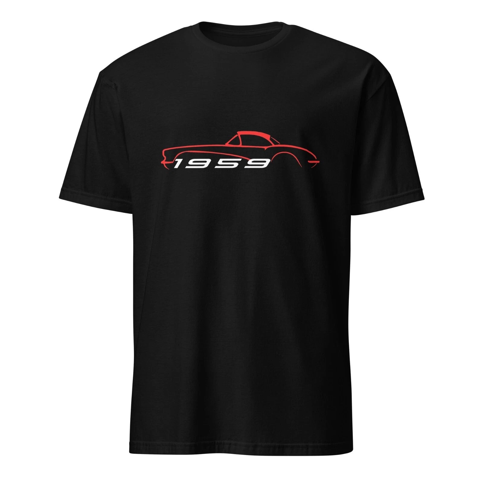 1959 Corvette Silhouette T-Shirt – Classic C1 Outline Graphic Tee