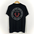 True Religion TRCWP PUFF Y2K Short Sleeve T Shirt Black Size Large Streetwear OG