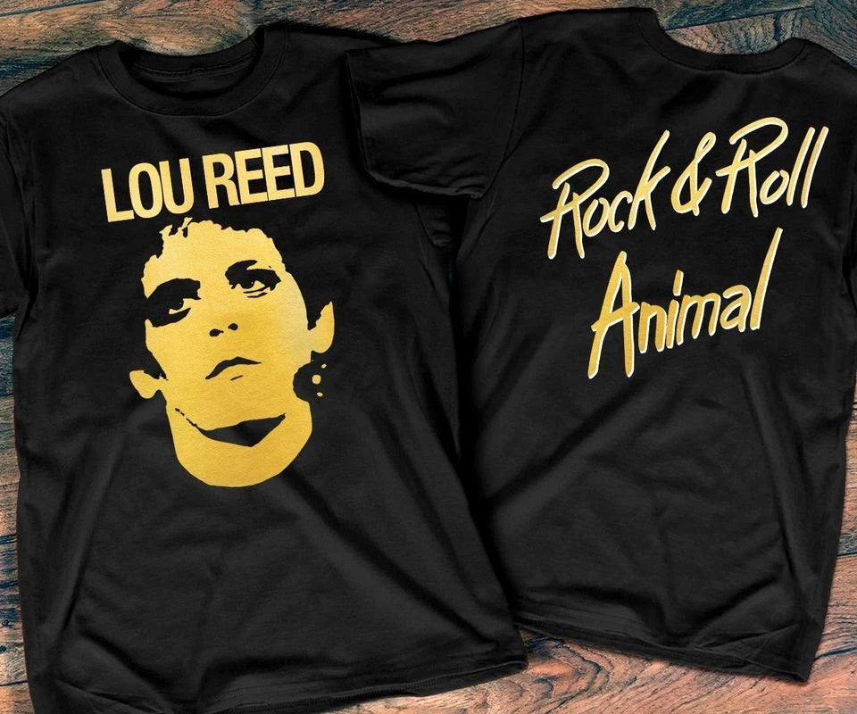 1972 Lou Reed Rock & Roll Animal T-Shirt, Lou Reed des Monats Album Promo T-Shir