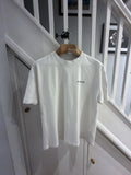 AllSaints Underground Crew. Off-White Cotton Oversized T-shirt. XL