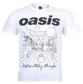 Official Oasis Definitely Maybe T Shirt Line Drawing New White S M L XL XXL