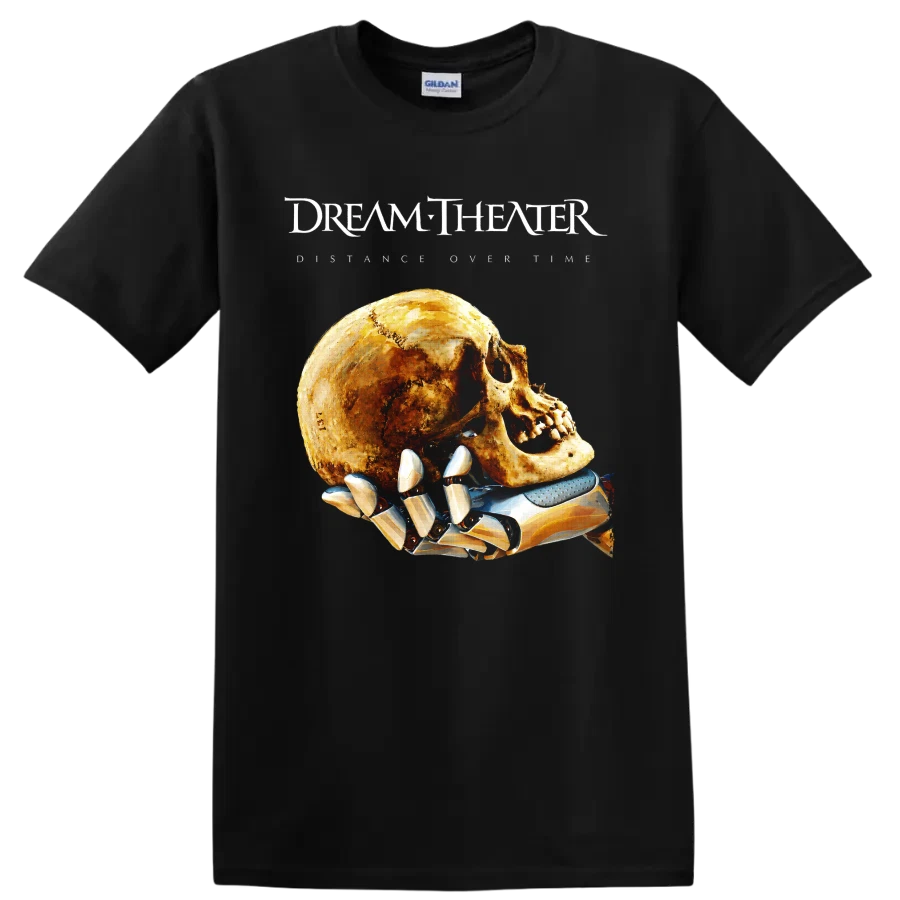 Dream Theater Skull Robot Hand Progressive Rock Band T Shirt Graphic Art Tee