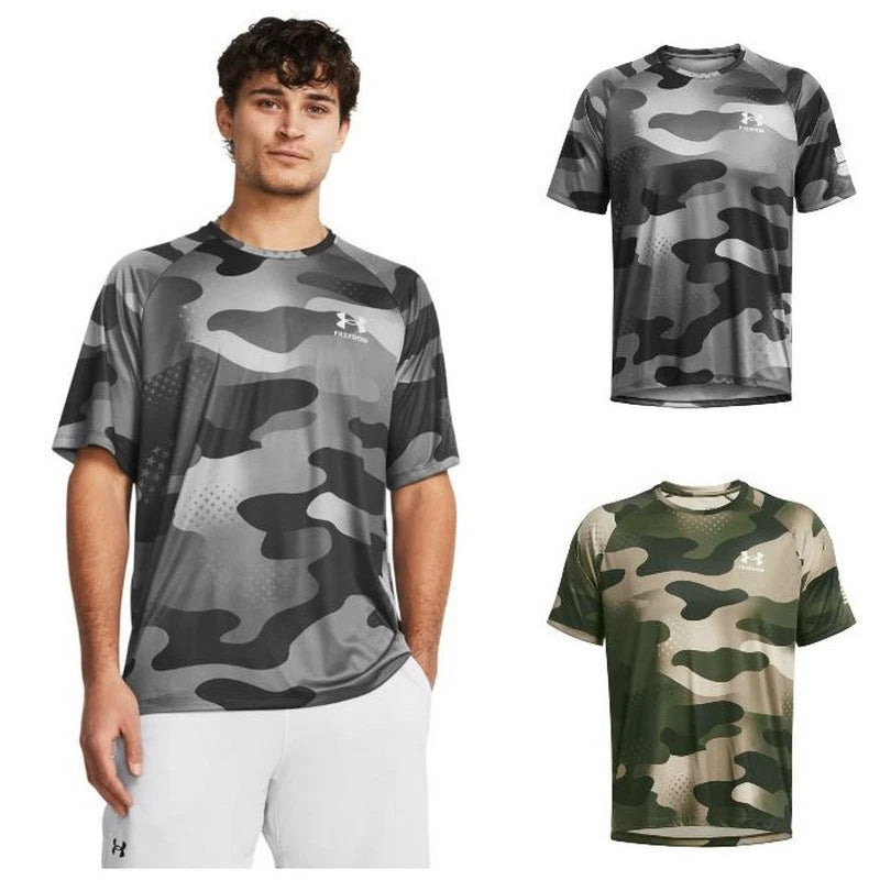 Under Armour 1382938 Men's UA Tech Freedom Camo T-Shirt Short Sleeve Tee
