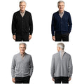 Mens Outerwear Senior Top Easy‑on‑off Knitted Shirt Fashionable Cardigan Loose