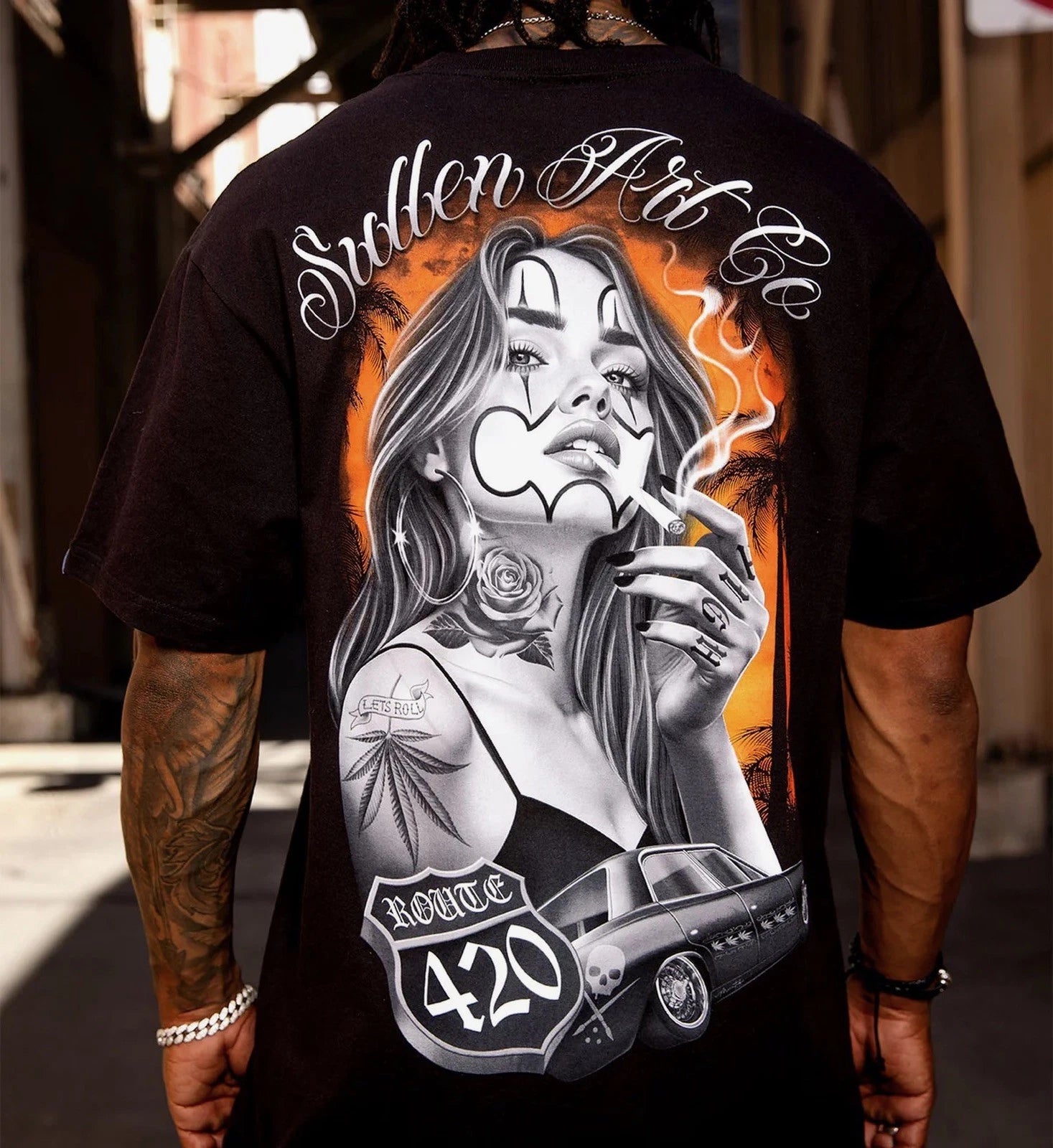 SULLEN CLOTHING LETS ROLL TATTOO ART STANDARD T-SHIRT