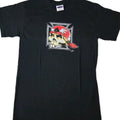 Vintage Biker T-Shirt Poster Pop Productions Cycle Skull Hot Rod Art Mens S USA