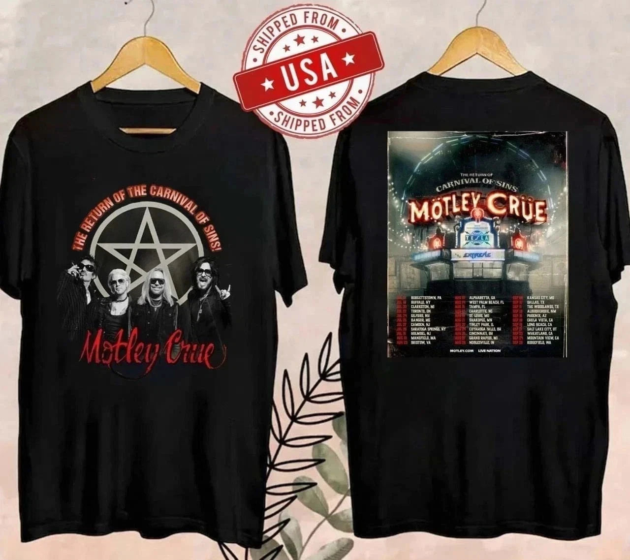 Motley Crue 2026 North American Tour T-Shirt