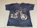 Motorcycle Shirt Mens XL Tie Dye Biker USA Patriotic American Flag Vintage Y2K