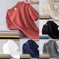 Fashionable Men's T shirt Solid Color Korean Style Tops for Effortless Style