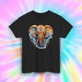 Boho Elephant T-Shirt Colorful Spiritual Mandala Art Graphic Tee S-5XL