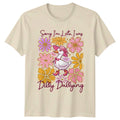 Sorry Im Late I Was T-Shirt Cute Duck Floral Humor Gift For Her