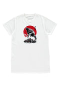 Godzilla T-Shirt Japanese Graphic Tee Red Sun Gojira Kaiju Monster Movie Top