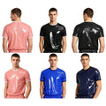 Men Tops Daily Wear T-shirt Modern Top Outings Contrasting Carnival Trim Stage