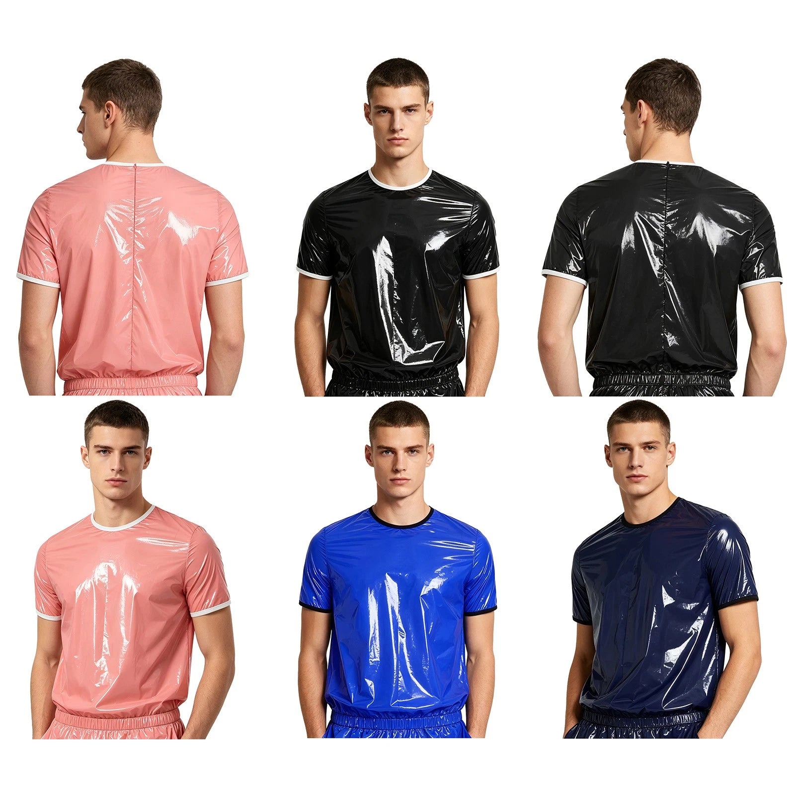 Men Tops Daily Wear T-shirt Modern Top Outings Contrasting Carnival Trim Stage