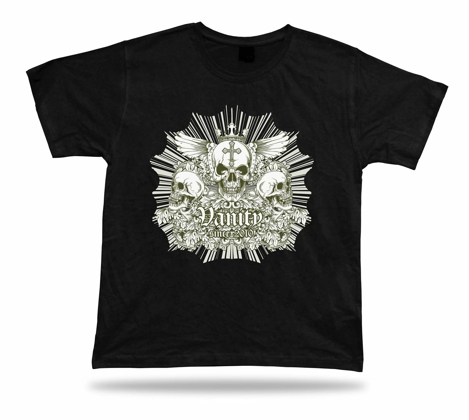 Vanity Devil Evil Skeleton Skull Floral t shirt tee stylish modern design