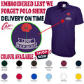Lest We Forget Embroidered Polo Shirt Remembrance Day Poppy Flower Soldier Armed