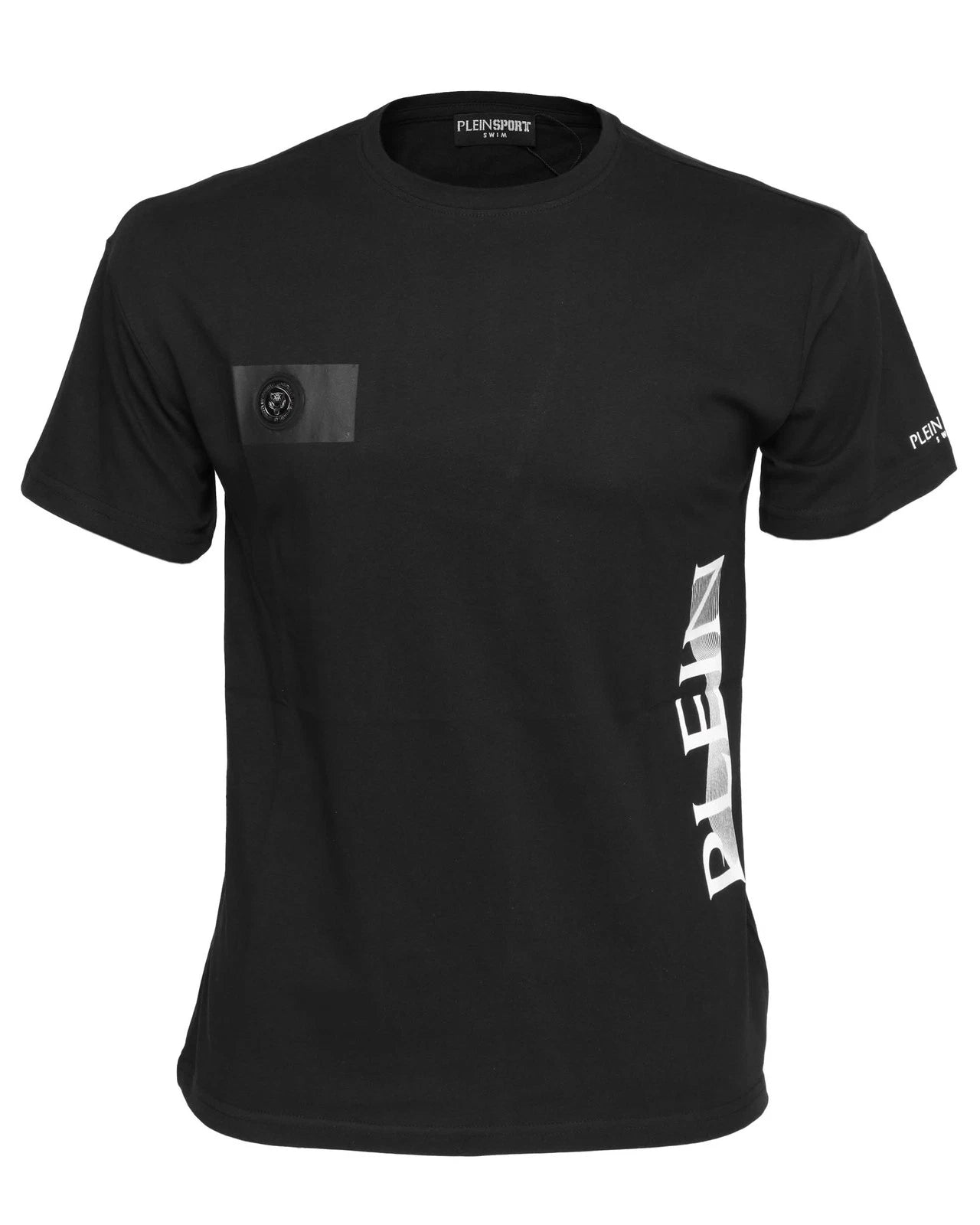 NWT Philip PLEIN SPORT T-SHIRT swim cotton black short sleeve luxury  S