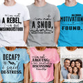 Funny Quotes T-Shirt Sarcasm Sarcastic Tees Humor Sayings Mens T-Shirts Top #2