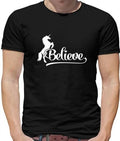 Believe Unicorn - Mens T-Shirt - Magic Cute Magical Unicorns