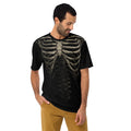 Mens Skeleton Rib Cage Shirt Skeleton Gothic Tee, Horror Shirt, Grunge Shirt