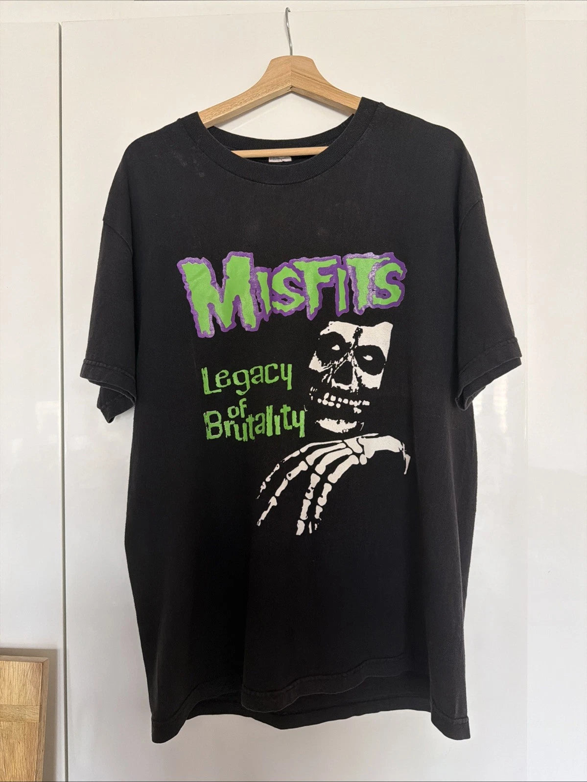 Rare Vintage Misfits Legacy of Brutality Band Tee Punk Grunge Skate XL GC