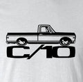 Chevy C/10 Vintage Car Enthusiast 100% Cotton T-Shirt