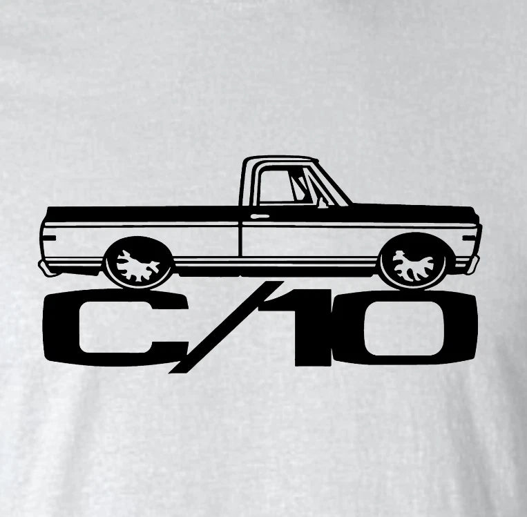 Chevy C/10 Vintage Car Enthusiast 100% Cotton T-Shirt