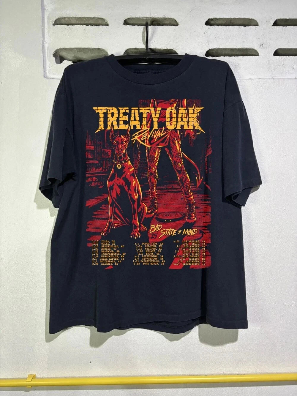 Treaty Oak Revival Band Tour 2025 Black All Size T Shirt Unisex