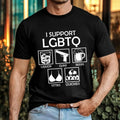 I Support LGBTQ Meme T-Shirt - Funny Novelty Drinking Adult Humor Sarcastic Tee