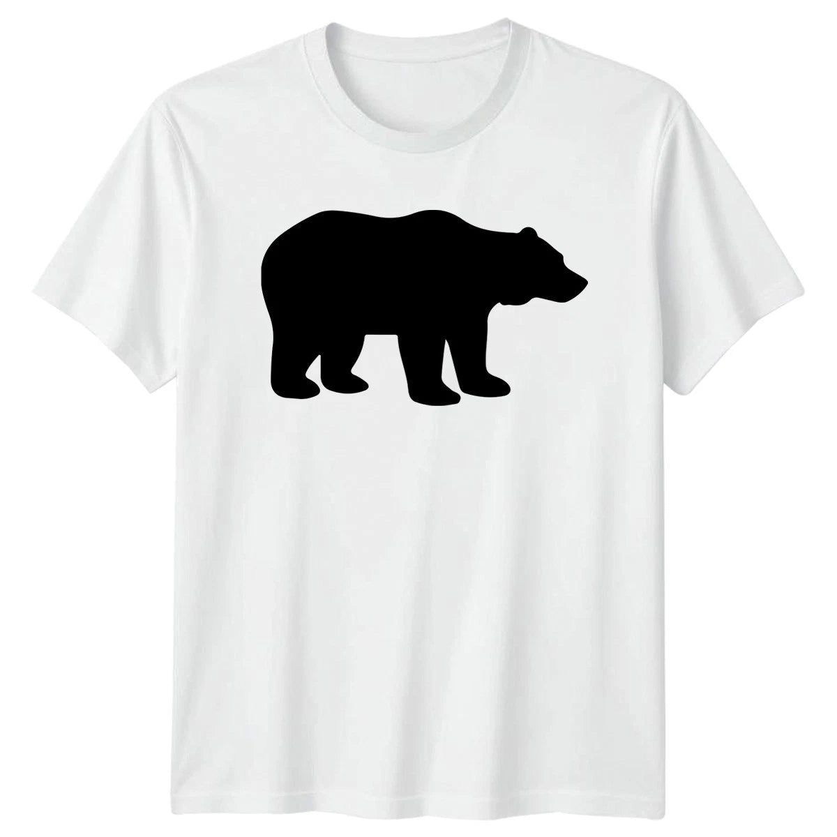 Black Bear Silhouette Wildlife Camping T-Shirt Bear Lovers Wildlife Outdoors