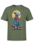 FANTUCCI Mystic Hound T-Shirt | Fantasy Dog Tee with Warrior Monk Vibes | Unisex
