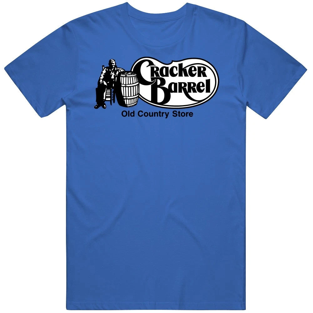 Cracker Barrel Cheese Old Country Food  Black Logo T Shirt