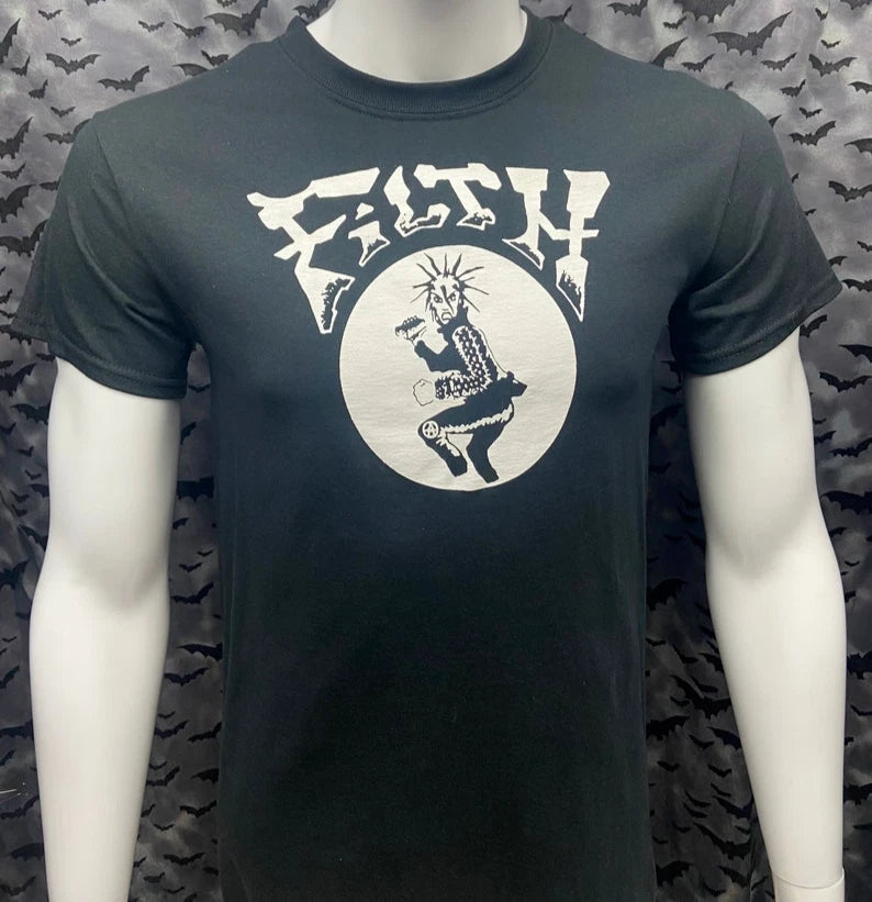 Filth Pogo T-Shirt Gothic Deathrock Goth Post Punk Music  Unisex Tee