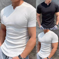 Trendy Design For Outdoor Activities Men V-neck T-shirt Four Seasons Wear