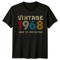 Vintage 1968 Aged To Perfection Mens T Shirt 58th Birthday Gift