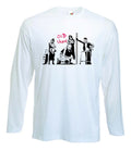 BANKSY OLD SKOOL LONG SLEEVE T-SHIRT - Pensioners Urban - Choice of Colour S-XXL