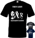 Thin Lizzy Bad Reputation v2 T-shirt hard rock black graphite all sizes S-5XL