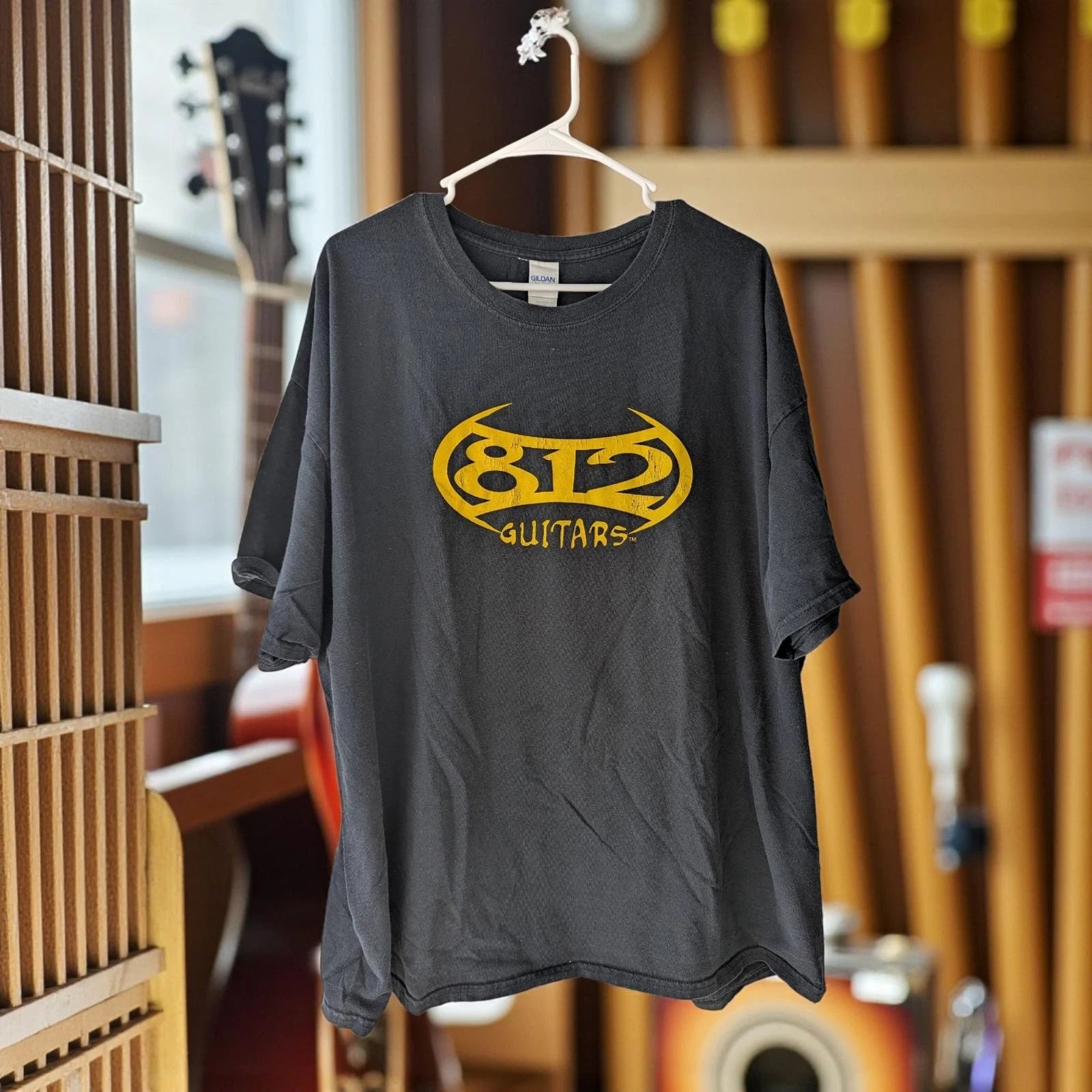 Vintage y2k 812 Guitars Crooked Logos band grunge rock T-Shirt 3XL Connecticut