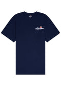 ellesse Men's Voodoo Short Sleeve T-Shirt, Classic Logo Cotton Tee, Navy Blue